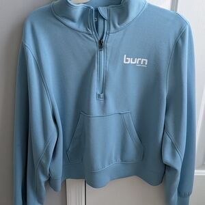Women's Blue Half-Zip Sweater